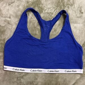 Calvin Klein Royal Blue Racerback Bralette